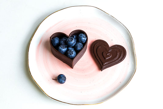 Heart Shaped Chocolate Dessert Cup